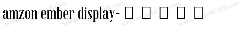 amzon ember display字体转换